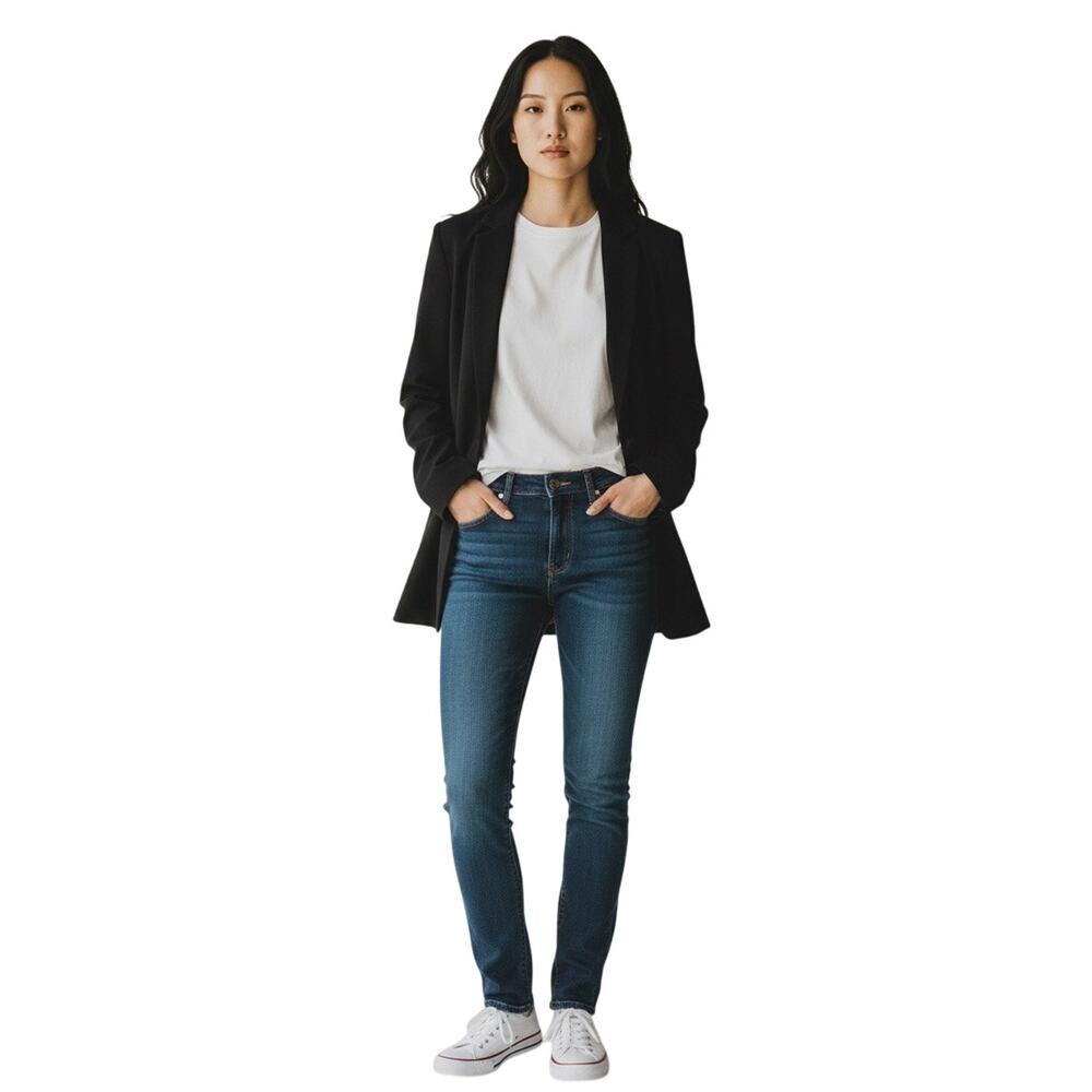 ANTHROPOLOGIE CARTONNIER Women’s Black Oversized Single Button Blazer